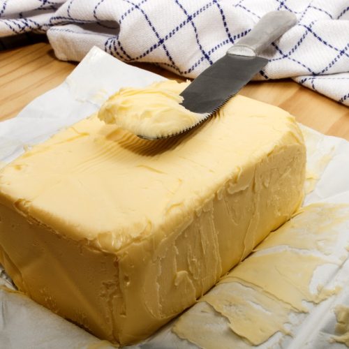 cold salty irish butter and a knife